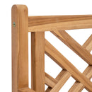 Have Stol 2 pcs 60 x 58 x 90 cm Massiv Teaktræ