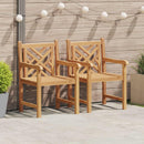 Have Stol 2 pcs 60 x 58 x 90 cm Massiv Teaktræ