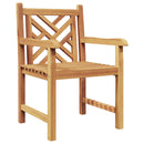 Have Stol 2 pcs 60 x 58 x 90 cm Massiv Teaktræ