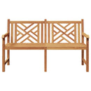 Havebænk 150 x 60 x 90 cm Massiv Teaktræ