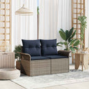 Havemøbelsofa med pude 141 x 62 x 69 cm polyrattan