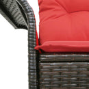 Havemøbelsofa med pude 141 x 62 x 69 cm polyrattan