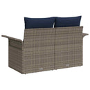 Havemøbelsofa med pude 141 x 62 x 69 cm polyrattan