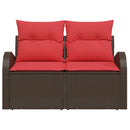 Havemøbelsofa Brun 124 x 62 x 85cm polyrattan