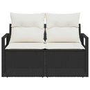 Havemøbelsofa med pude 120 x 62 x 69 cm polyrattan