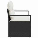 Havemøbelsofa med pude 120 x 62 x 69 cm polyrattan