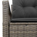 Havemøbelsofa med pude 120 x 62 x 69 cm polyrattan