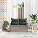 Havemøbelsofa med pude 120 x 62 x 69 cm polyrattan