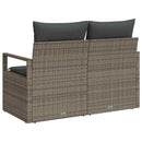 Havemøbelsofa med pude 120 x 62 x 69 cm polyrattan