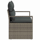 Havemøbelsofa med pude 120 x 62 x 69 cm polyrattan