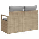 Havemøbelsofa med pude 120 x 62 x 69 cm polyrattan