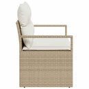 Havemøbelsofa med pude 120 x 62 x 69 cm polyrattan