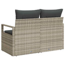 Havemøbelsofa med pude 120 x 62 x 69 cm polyrattan