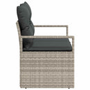 Havemøbelsofa med pude 120 x 62 x 69 cm polyrattan