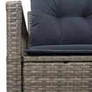Havemøbelsofa med pude 120 x 62 x 69 cm polyrattan