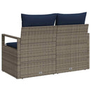 Havemøbelsofa med pude 120 x 62 x 69 cm polyrattan