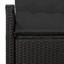 Havemøbelsofa med pude 120 x 62 x 69 cm polyrattan