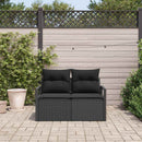Havemøbelsofa med pude 120 x 62 x 69 cm polyrattan