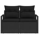 Havemøbelsofa med pude 120 x 62 x 69 cm polyrattan