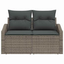 Havemøbelsofa med pude 123 x 62 x 69 cm polyrattan