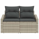 Havemøbelsofa med pude 123 x 62 x 69 cm polyrattan