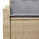 Havemøbelsofa med pude 123 x 62 x 69 cm polyrattan