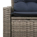 Havemøbelsofa Grå 123 x 62 x 69cm polyrattan