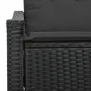 Havemøbelsofa med pude 123 x 62 x 69 cm polyrattan