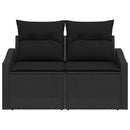 Havemøbelsofa med pude 123 x 62 x 69 cm polyrattan