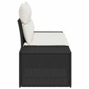 Havemøbelsofa med pude Sort 184 x 62 x 69 cm polyrattan