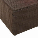 Havemøbelsofa med pude Brun 184 x 62 x 69 cm polyrattan
