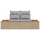Havemøbelsofa Beige 184 x 62 x 85cm polyrattan
