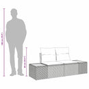 Havemøbelsofa Beige 184 x 62 x 85cm polyrattan
