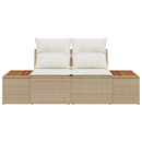 Havemøbelsofa Beige 184 x 62 x 85cm polyrattan