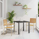 Have stapelstole 2 pcs Brun og Beige Solid akacietræ, PE rattan