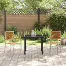 Have stapelstole 2 pcs Brun og Beige Solid akacietræ, PE rattan