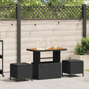 Have Spisebordssæt Sort polyrattan