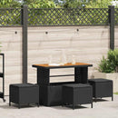 Have Spisebordssæt Sort polyrattan
