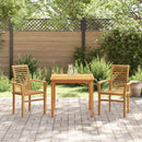 Spisestuestol 2 pcs Brun 62 x 55 x 94 cm Massiv Teaktræ