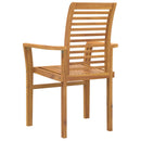 Spisestuestol 2 pcs Brun 62 x 55 x 94 cm Massiv Teaktræ