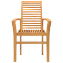 Spisestuestol 2 pcs Brun 62 x 55 x 94 cm Massiv Teaktræ