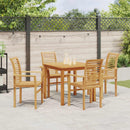 Spisestuestol 4 pcs Brun 62 x 55 x 94 cm Massiv Teaktræ