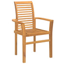 Spisestuestol 4 pcs Brun 62 x 55 x 94 cm Massiv Teaktræ