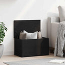 Opbevaringskasse Sort eg 60 x 35 x 35 cm Konstrueret træ