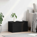 Opbevaringskasse Sort eg 60 x 35 x 35 cm Konstrueret træ