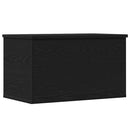 Opbevaringskasse Sort eg 60 x 35 x 35 cm Konstrueret træ