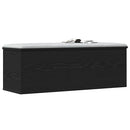 Opbevaringskasse Sort eg 102 x 35 x 35 cm Konstrueret træ