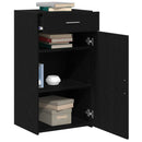 Sideboard med skuffe Sort eg 50 x 42,5 x 93 cm