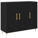 Sideboard Sort eg 90 x 34 x 80 cm Konstrueret træ