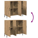 Sideboard Artisan Egetræ 90 x 34 x 80 cm Konstrueret træ
